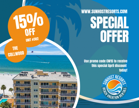 The Collwood #302 Discount Madeira Beach Condo Discount