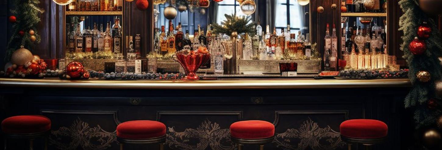 Christmas Themed Bar