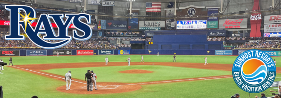 Image of Tropicana Field from the view of Home Plate